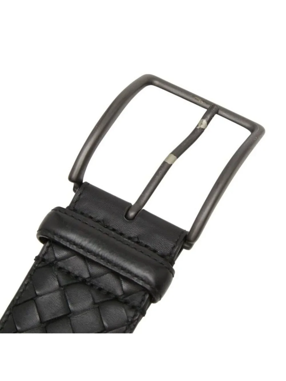 Bottega Veneta Intrecciato Belt 95 38 Black Leather